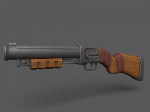 Fantasy Shotguns 3D Model