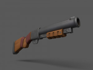 Fantasy Shotguns 3D Model
