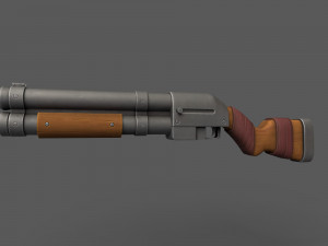 Fantasy Shotguns 3D Model