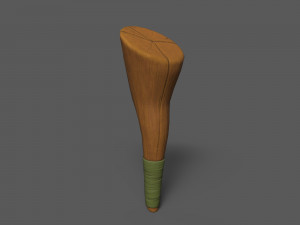 Cudgels wooden stick Model 3D