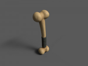 Cudgels wooden stick Model 3D