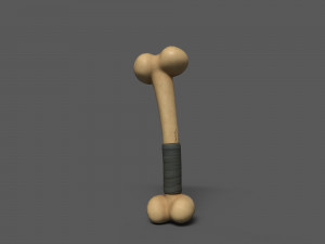 Cudgels wooden stick Model 3D