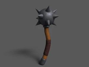 Maces weapon with spikes 3D Model