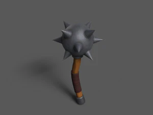 Maces weapon with spikes 3D Model