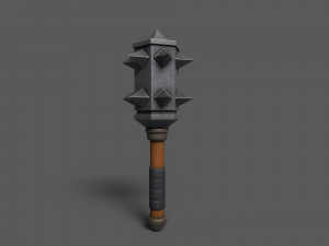 Maces weapon with spikes Modelo 3D