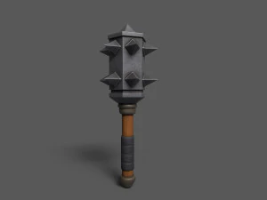 Maces weapon with spikes 3D Model
