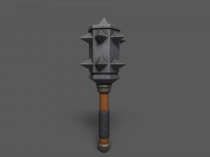 Maces weapon with spikes Modelo 3D