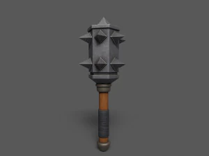 Maces weapon with spikes 3D Model