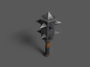 Maces weapon with spikes 3D Model