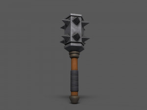 Maces weapon with spikes Modelo 3D