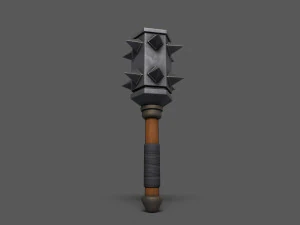 Maces weapon with spikes 3D Model