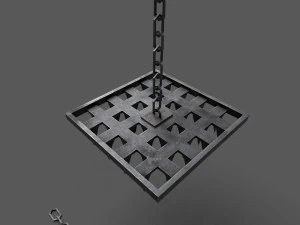 SpikedWall 3D Model