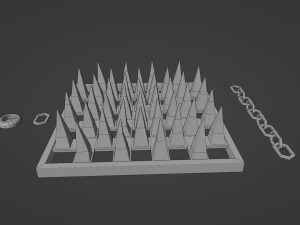 SpikedWall Modèle 3D