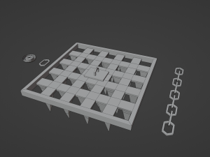 SpikedWall Modèle 3D