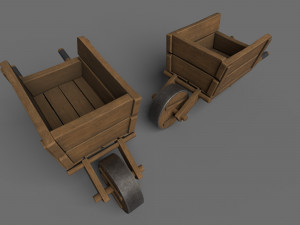 WoodenCart 3Dモデル