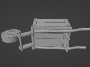 WoodenCart 3Dモデル