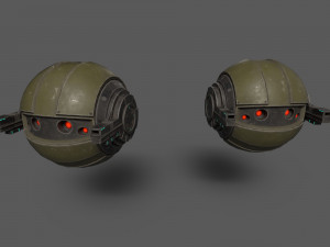 SciFi Drones Model 3D