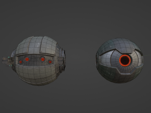 SciFi Drones Model 3D