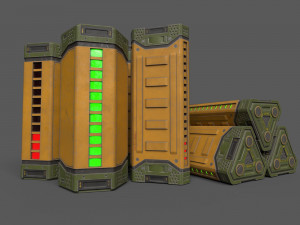 Sci-Fi Power Battery 3Dモデル