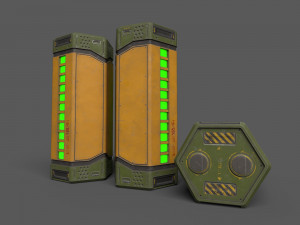 Sci-Fi Power Battery Model 3D