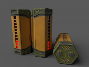 Sci-Fi Power Battery Model 3D