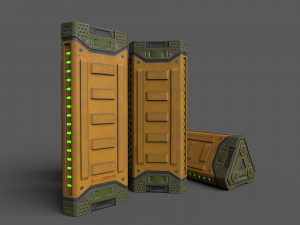 Sci-Fi Power Battery Model 3D
