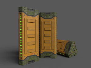 Sci-Fi Power Battery 3D Model