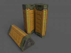 Sci-Fi Power Battery Model 3D