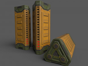 Sci-Fi Power Battery Model 3D