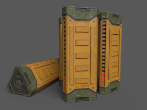 Sci-Fi Power Battery 3D Model