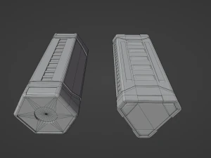 Sci-Fi Power Battery 3D Model