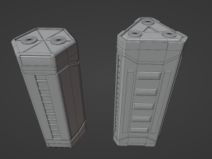 Sci-Fi Power Battery Model 3D