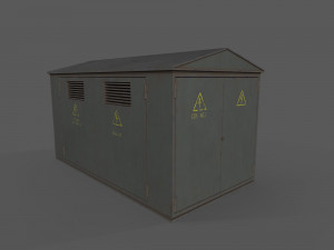 Transformer Station 3D Model