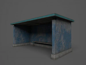 Bus Stops 3D Model