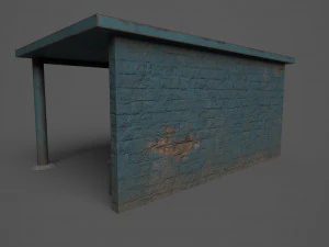 Bus Stops 3D Model