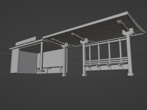 Bus Stops 3Dモデル