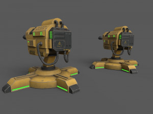 CannonTurrets Modello 3D