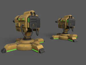 CannonTurrets 3D Model