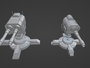 CannonTurrets Modello 3D