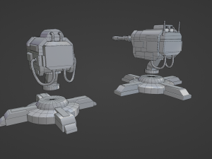 CannonTurrets Modello 3D