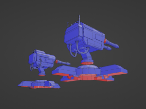 CannonTurrets Modello 3D