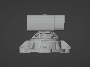 Sci-Fi MissileTurret 3D Model