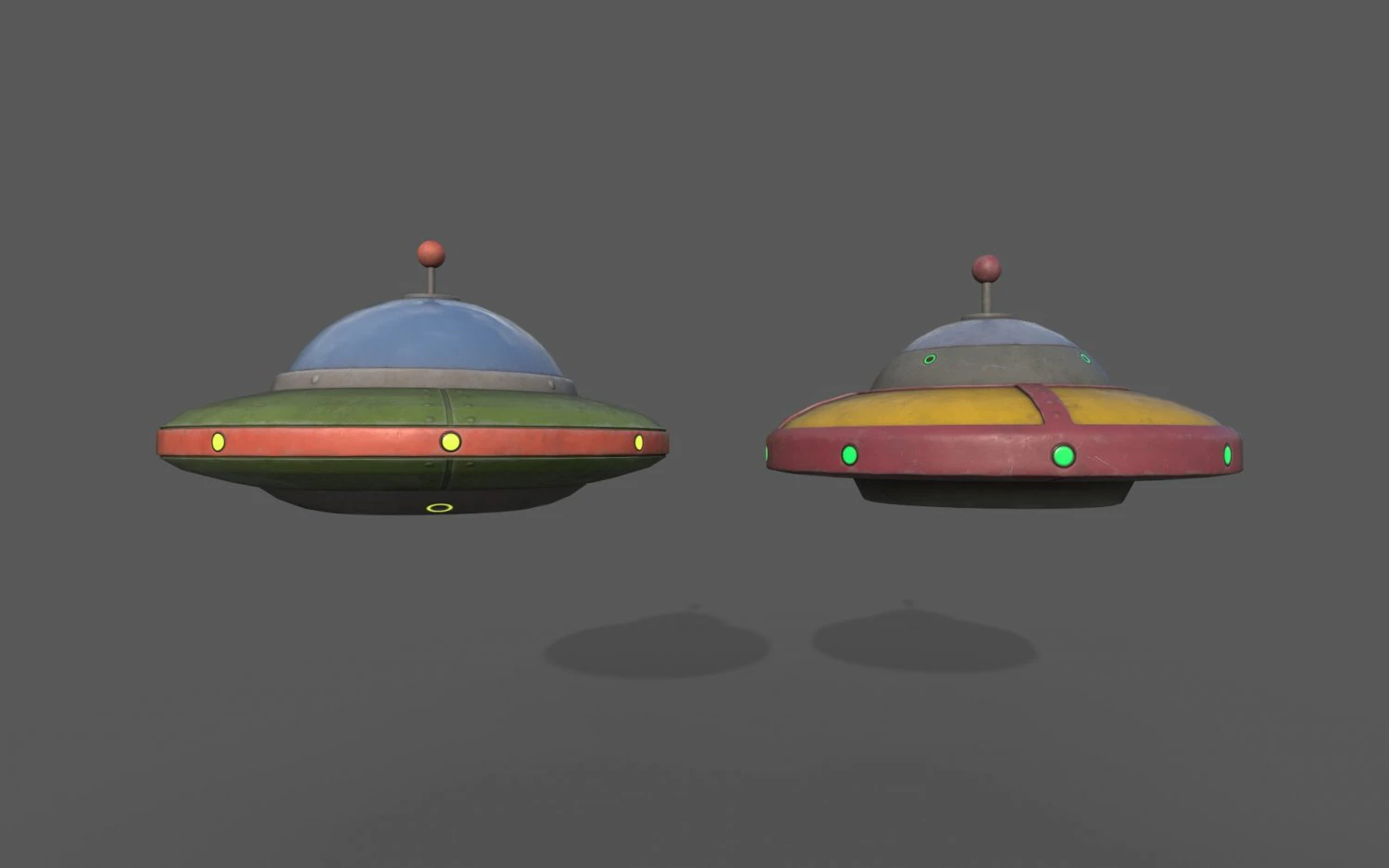 Ufos Ships 3D Model .c4d .max .obj .3ds .fbx .stl .blend 