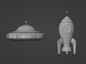 SpaceShips 3D Модель