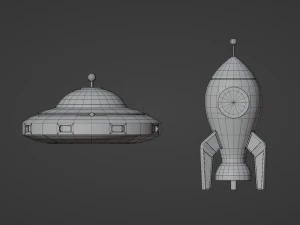Astronavi Modello 3D