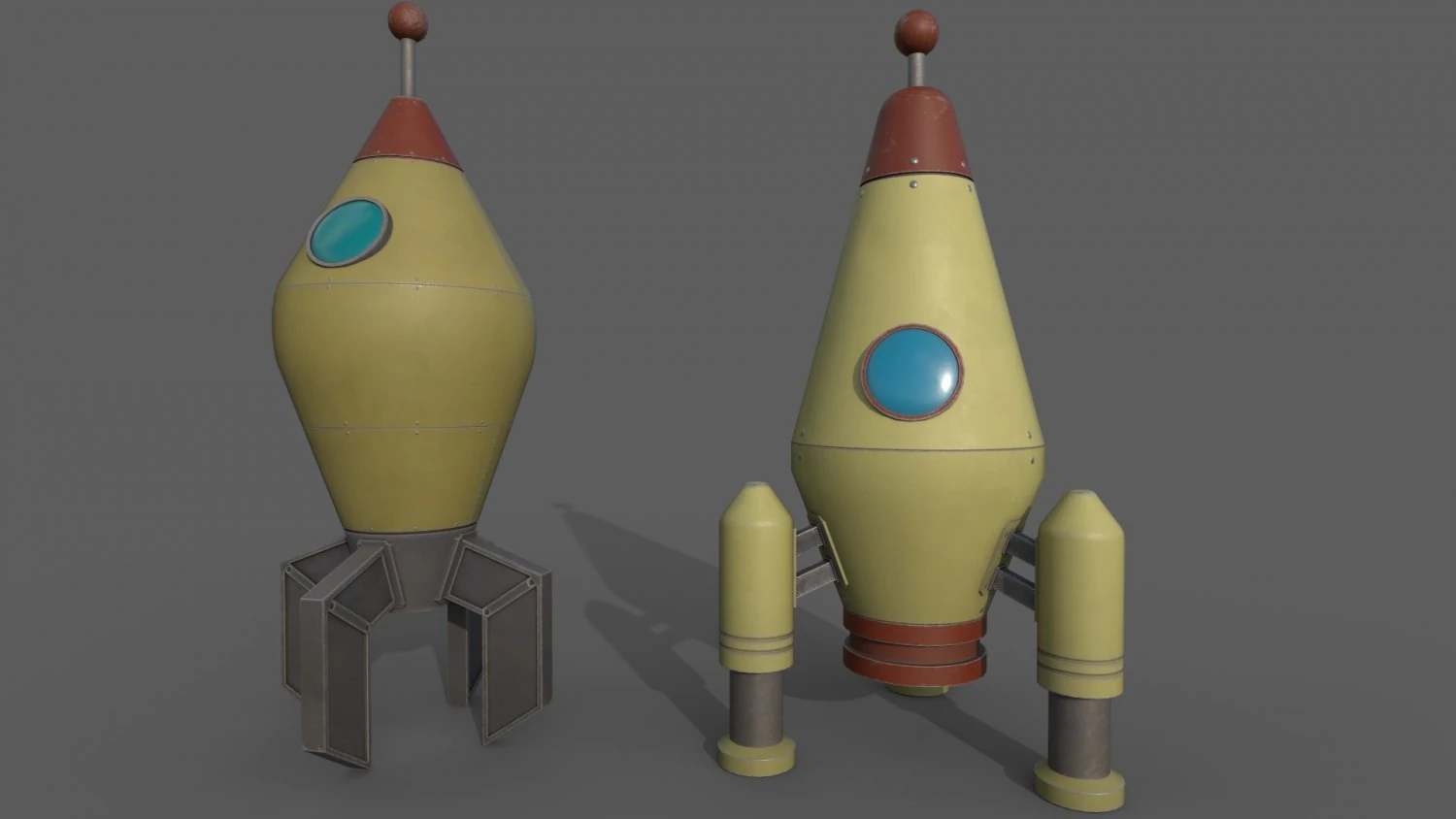 Space Rocket 3D Model .c4d .max .obj .3ds .fbx .stl .blend
