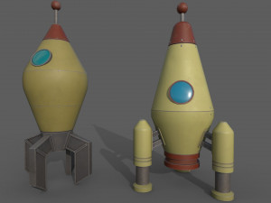 Space Rocket 3D Model