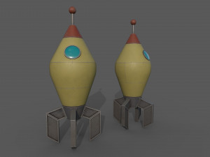 Space Rocket 3D Model