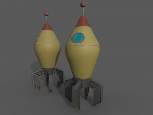 Space Rocket 3D Model