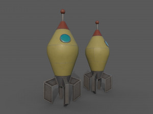 Space Rocket 3D Model